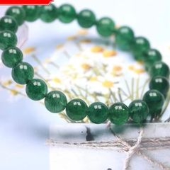  Vòng Tay Phong Thuỷ Cao Cấp - Đá Thạch Anh Dâu Xanh Tự Nhiên 10ly 