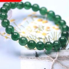  Vòng Tay Phong Thuỷ Cao Cấp - Đá Thạch Anh Dâu Xanh Tự Nhiên 10ly 