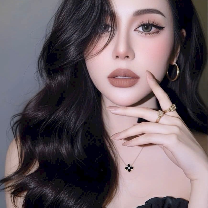  Dây Chuyền Titan Cao Cấp - Cỏ 4 Lá May Mắn Màu Đen Pha Lê Trắng (AD) 