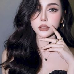  Dây Chuyền Titan Cao Cấp - Cỏ 4 Lá May Mắn Màu Đen Pha Lê Trắng (AD) 