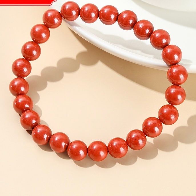  Vòng Tay Phong Thuỷ Cao Cấp - Đá Chu Sa Hoàng Đế 8 Ly Tự Nhiên 