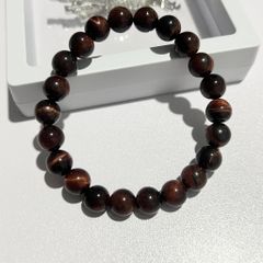  Vòng Tay Phong Thuỷ Cao Cấp - Đá Mắt Hổ Đỏ Tự Nhiên 8ly (AE) 