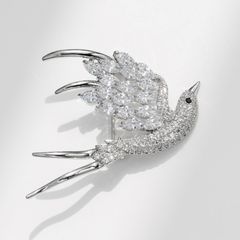  Cài Áo Chim Yến Pha Lê Trắng Tinh Tế 