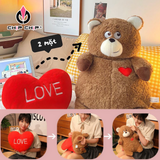  [NEW] GẤU BÔNG LIẾC MẮT VÔ TRI TRÁI TIN 2IN1 - Chipchipshop 