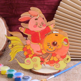  ĐÈN TRUNG THU GỖ THỎ CÁ CHÉP- Chipchipshop 