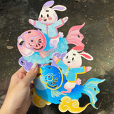  ĐÈN TRUNG THU GỖ THỎ CÁ CHÉP- Chipchipshop 