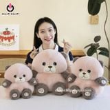  GẤU BÔNG PIPU HỒNG XÁM - chipchipshop 