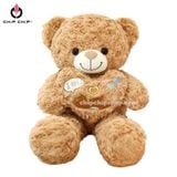  GẤU BÔNG TEDDY LÔNG XÙ ÔM TIM - chipchipshop 