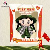  Gấu Bông A80 Chiến Sĩ Yêu Nước 25 cm - CHIPCHIPSHOP 