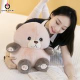  GẤU BÔNG PIPU HỒNG XÁM - chipchipshop 