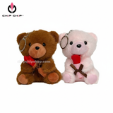  Móc Khóa Gấu Ôm Hoa 