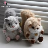  Móc Khóa Nhồi Bông Sóc Con 