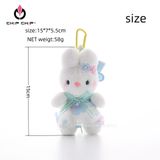  Móc Khóa Thỏ Mặc Đầm Hoa 