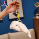  Móc Khóa Thỏ Lười Lông Xù 