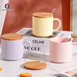  Ly Sứ Nắp Gỗ 400ml - Chipchipshop 