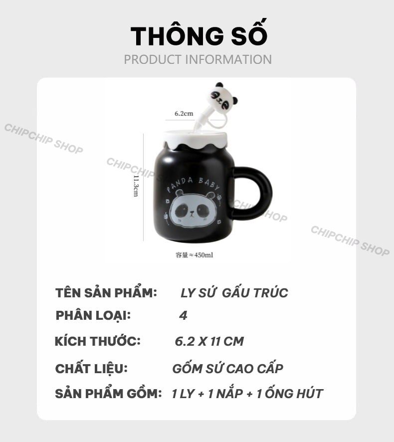 Ly Sứ Panda Chipchipshop – Chip Chip Shop