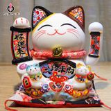  Mèo Thần Tài Vẫy Tay Thu Hút Tài Lộc 28cm 