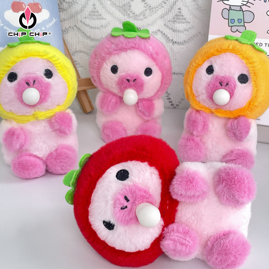  MÓC KHÓA CAPYBARA THỔI BONG BÓNG - Chipchipshop 