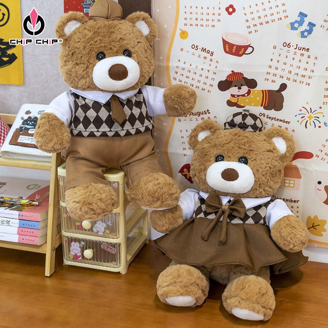  [NEW] GẤU TEDDY COUPLE HỌC SINH - Chipchipshop 