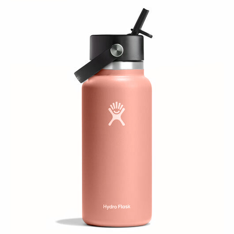 Bình Giữ Lạnh Hydro Flask W32BFS464 Wide Flex Straw Cap 32oz (946ml) – Nắp Hút Flex Straw Tiện Lợi | Giữ Lạnh 24h | Thép 18/8 | Bền Màu Color Last™ 