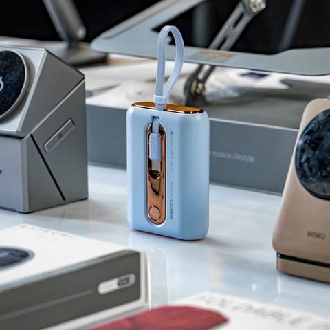  Sạc Dự Phòng Recci RPBP12C – 9000mAh | Sạc Nhanh 22.5W (USB-A) & PD 20W (Type-C) | Đa Cổng Ra (Lightning, Type-C, USB-A) | Thiết Kế Nhỏ Gọn | An Toàn Chống Cháy 