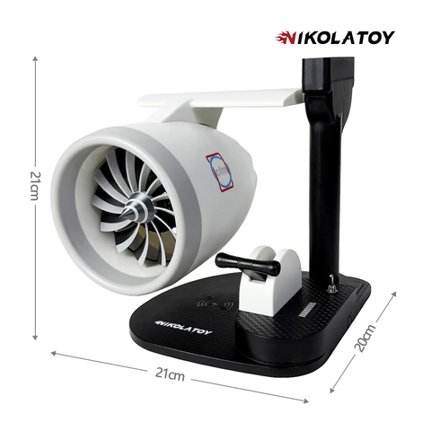  Thiết bị tạo độ ẩm không khí tích hợp quạt để bàn NIKOLATOY - Thiết kế theo mô hình quạt động cơ máy bay 