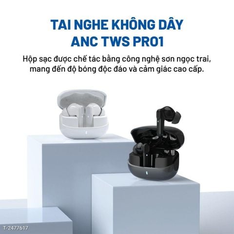  Tai Nghe In-ear Bluetooth DEVIA EM408 | Bluetooth 5.4 | ANC & ENC (Chống Ồn Kép) | Chế Độ Game Mode | Pin 6.5h | Hỗ Trợ Thính Giác 