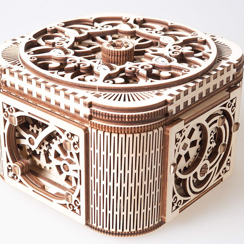  Mô Hình Hộp Cơ Học Pandora Box TNE – Hộp Davinci Gỗ DIY 190 Mảnh, Khóa Bí Ẩn 