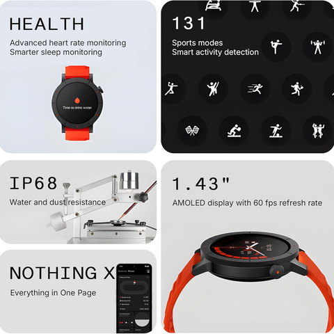  Đồng Hồ Thông Minh CMF Watch 3 Pro – Màn Hình AMOLED 1.43 inch, GPS Băng Tần Kép, Pin 13 Ngày, Tích Hợp ChatGPT 