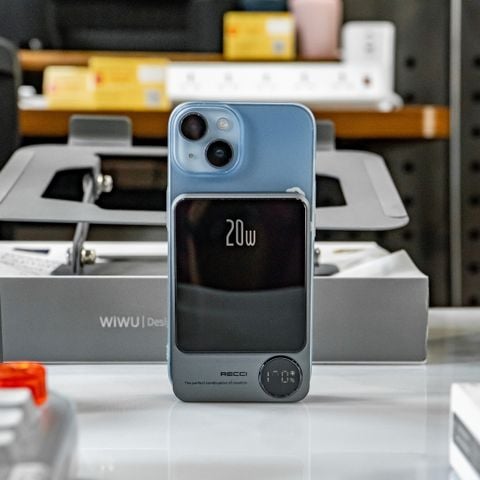  Sạc Dự Phòng Recci RPB-W16C – 10000mAh | Sạc Nhanh PD 20W | Sạc Không Dây 15W | Hỗ Trợ Input Lightning & Type-C | Thiết Kế Nhỏ Gọn 