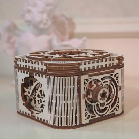  Mô Hình Hộp Cơ Học Pandora Box TNE – Hộp Davinci Gỗ DIY 190 Mảnh, Khóa Bí Ẩn 