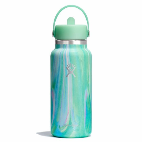  Bình Giữ Nhiệt Hydro Flask LE-S25W32 Wide Flex Straw Cap LE 32oz (946ml) – Phiên Bản Sóng Say Đắm | Nắp Hút Flex Straw Tiện Lợi | Giữ Lạnh 24h, Nóng 12h | Miệng Rộng Dễ Vệ Sinh 