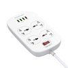  Ổ Cắm Điện Đa Năng LDNIO SC4407 – 4 Ổ Cắm Chấu EU + 4 Cổng USB Sạc Nhanh QC3.0/AUTO-ID 18W | Công Suất 2500W | Dây 2M | Chống Cháy, Đa Bảo Vệ 