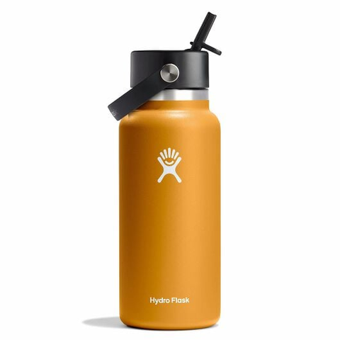  Bình Giữ Lạnh Hydro Flask W32BFS464 Wide Flex Straw Cap 32oz (946ml) – Nắp Hút Flex Straw Tiện Lợi | Giữ Lạnh 24h | Thép 18/8 | Bền Màu Color Last™ 