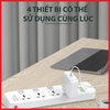  Ổ Cắm Điện Đa Năng LDNIO SC4408 – 4 Ổ Cắm Chấu EU + 4 USB-A (17W/3.4A) | Công Suất 2500W | Công Tắc Độc Lập | Dây 2M | Chống Cháy, An Toàn Cao 