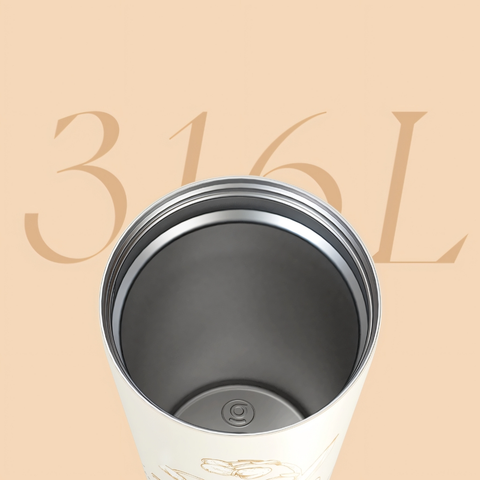  Ly giữ nhiệt inox GERM GE-23AW-B47 500ml Hoa Huệ Thung Lũng – Giữ nhiệt lâu, nắp 3 trong 1 tiện lợi 