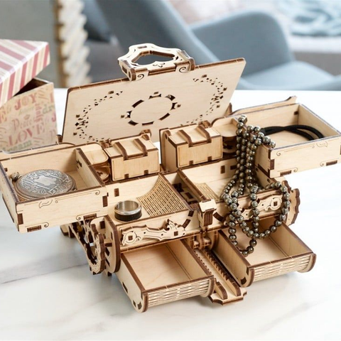  Mô hình hộp kho báu cơ học The Treasure – 6 ngăn bí mật, không dùng keo, quà tặng ý nghĩa 