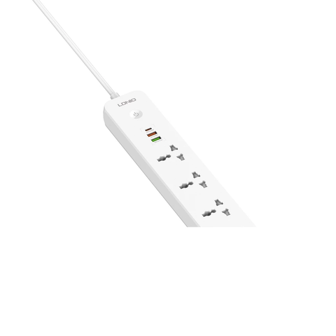  Ổ Cắm Điện Đa Năng LDNIO SC5319 – 5 Ổ Cắm Đa Năng + 3 Cổng USB Sạc Nhanh 38W (PD 20W, QC 18W) | Công Suất 2500W | Dây Nối Dài 2M | Chống Cháy 850°C, Bảo Vệ Toàn Diện 