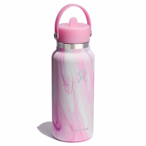  Bình Giữ Nhiệt Hydro Flask LE-S25W32 Wide Flex Straw Cap LE 32oz (946ml) – Phiên Bản Sóng Say Đắm | Nắp Hút Flex Straw Tiện Lợi | Giữ Lạnh 24h, Nóng 12h | Miệng Rộng Dễ Vệ Sinh 