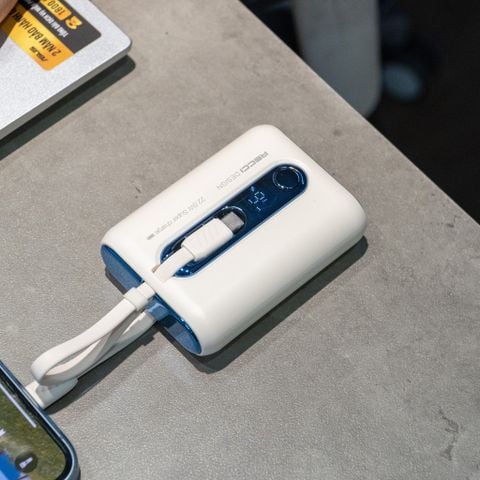  Sạc Dự Phòng Recci RPBP12C – 9000mAh | Sạc Nhanh 22.5W (USB-A) & PD 20W (Type-C) | Đa Cổng Ra (Lightning, Type-C, USB-A) | Thiết Kế Nhỏ Gọn | An Toàn Chống Cháy 