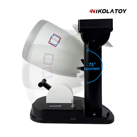  Thiết bị tạo độ ẩm không khí tích hợp quạt để bàn NIKOLATOY - Thiết kế theo mô hình quạt động cơ máy bay 