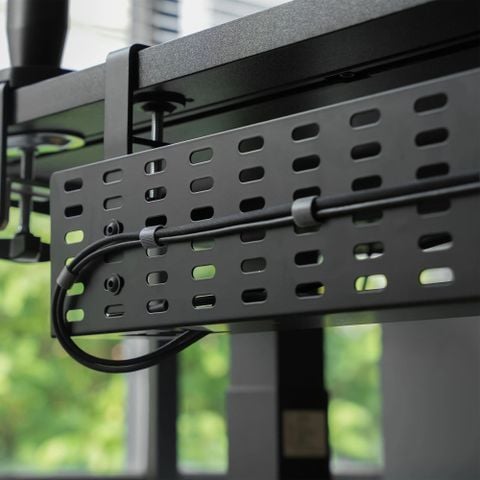  Khay Đi Dây HyperWork CM03 Thép | Tải Trọng 10kg | Lắp Đặt Kẹp Bàn & Bắt Vít | Thiết Kế Lỗ Thông Minh | 2 Kích Thước/Màu Sắc 