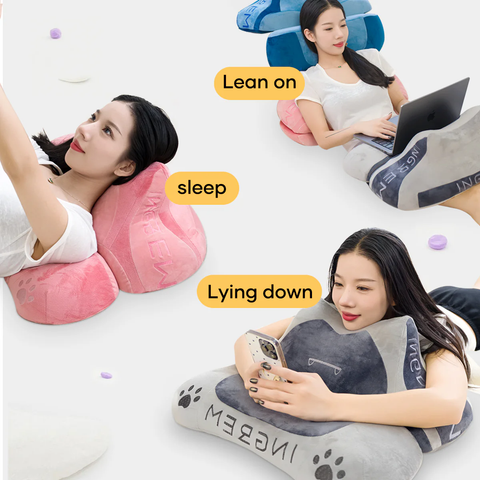  Gối Trang Trí Fat Cat Pillow Ingrem – Kèm 3 Vỏ Gối Thay Đổi Màu, Thiết Kế Độc Đáo, Êm Ái Cao Cấp 