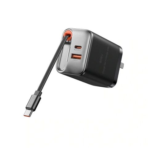  Bộ sạc nhanh GaN WiWU với cáp USB-C – Hai công suất 45W & 67W, Công nghệ GaN sạc nhanh 
