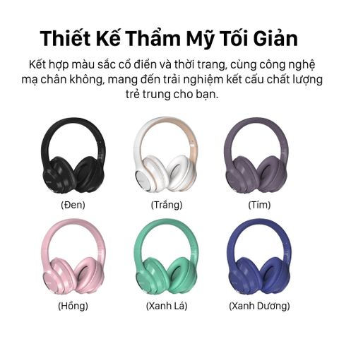  Tai Nghe Không Dây Devia EM039 | Bluetooth 5.2 | Âm Thanh Hi-Fi | Pin 24H | Cổng Type-C | Hỗ Trợ AUX | Thiết Kế On-ear Thoải Mái 