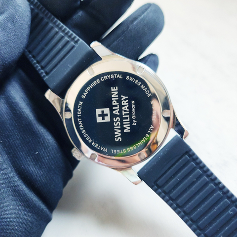  Đồng Hồ Nam Swiss Alpine Military 7055.1833 - Chronograph, Swiss Made, Chống Nước 100m 