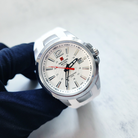  Đồng Hồ Nam Swiss Alpine Military 7058.1833 - Chronograph, Swiss Made, Chống Nước 100m 