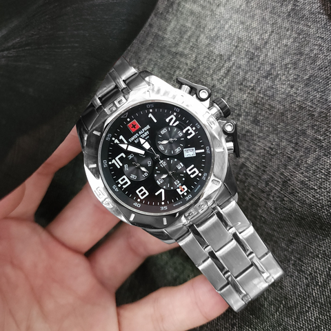  Đồng Hồ Nam Swiss Alpine Military 7063.9135 - Máy Cơ Automatic, Kính Sapphire, Chống Nước 100m 