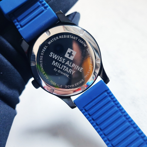  Đồng Hồ Nam Swiss Alpine Military 7055.1833 - Chronograph, Swiss Made, Chống Nước 100m 