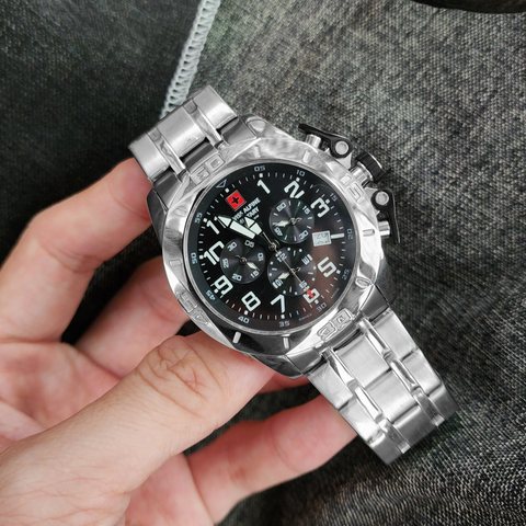  Đồng Hồ Nam Swiss Alpine Military 7063.9135 - Máy Cơ Automatic, Kính Sapphire, Chống Nước 100m 